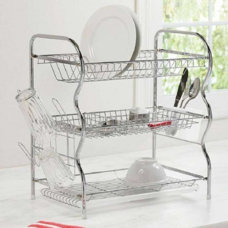 Stainless steel 3 lair dish rack