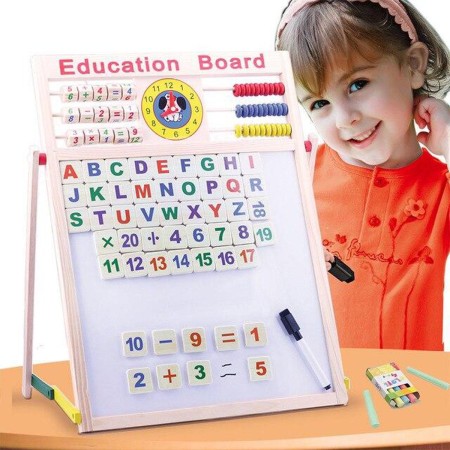 Multipurpose Magnetic Education Board With Stand.(Size 18'"/13.5")