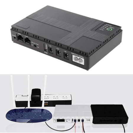 Mini UPS for Router IP Camera Onu and Mobile charging