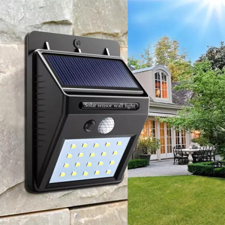 LED Motion Sensor Wall Solar Light (20 LED)