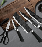 Kitchen Knife Set 6 Pcs Knife Set (কুরবানি ঈদে মাংস ও সবজি কাটা কাটির করার দ্রুত সমাধান)MEW