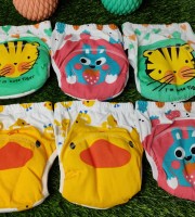 6 pcs premium quality washable baby diaper.