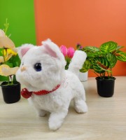 Electric Moving and Meowing Plush Cats (WHITE)