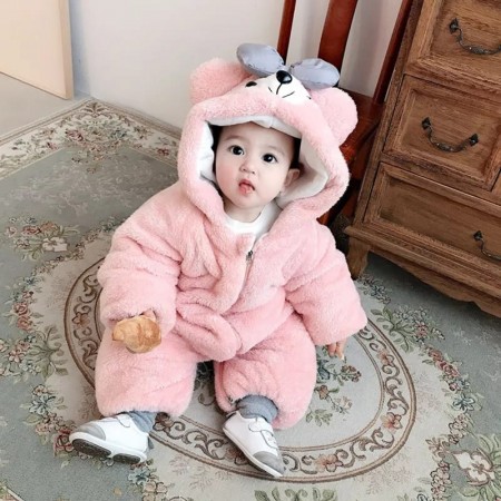 Baby Bear Rompers( Pink )