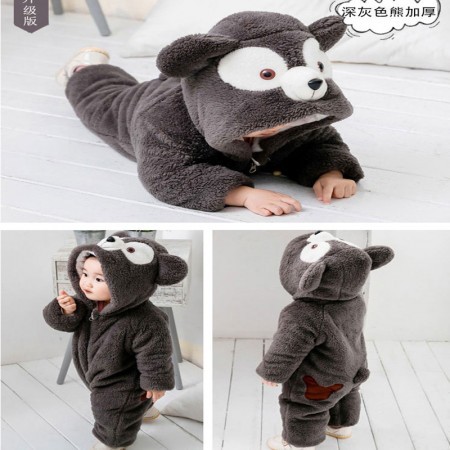 Baby Bear Rompers (Black)