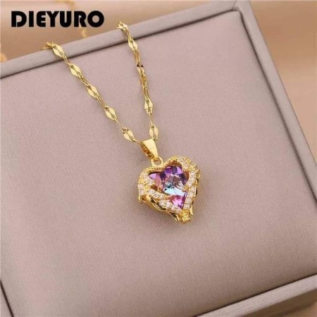 18 K GOLD PLATED LOVE  Locket Necklace