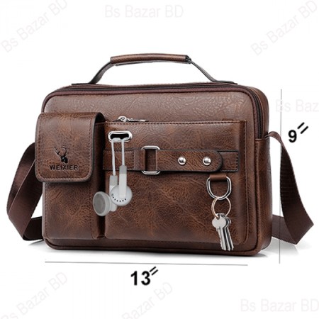 Fashion Male Real Cowhide Messenger Crossbody Bag Men Business Travel Handbag Boy Phone Bag