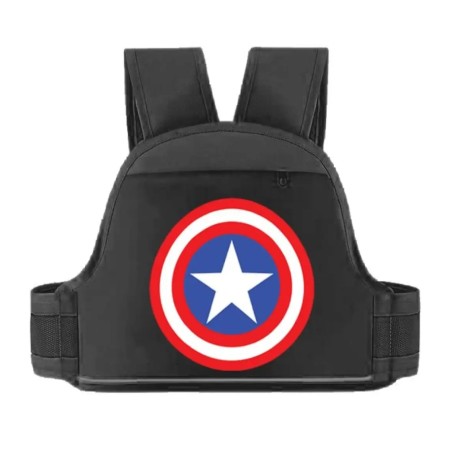 Bike Safety Belt (CAPTAIN AMERICA BLACK)