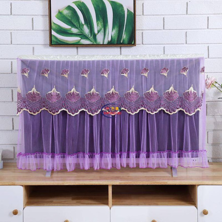 52".High Quality Dustproof TV Cover Smart TV COVER.(Purple)