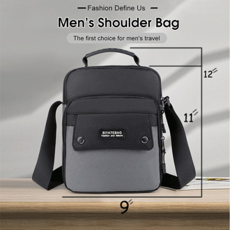 Multifunctional Waterproof shoulder Bag (Ass-black)