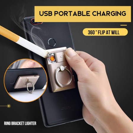 Mobile Stand With Rechargeable Lighter