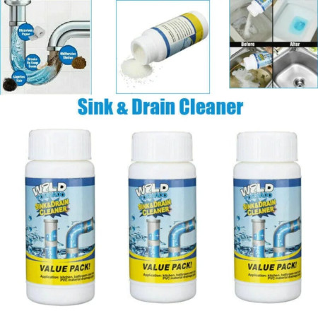 (3 PCS) Powerful sink and drain cleaner.